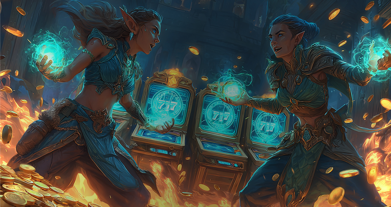 Banner mit Spielautomaten und Willkommensbonus